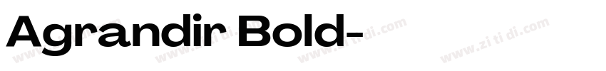 Agrandir Bold字体转换 Agrandir Bold字体转换